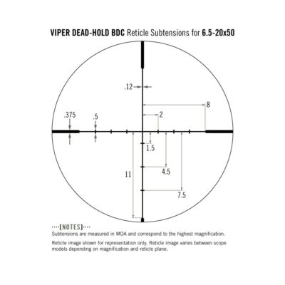 Прицел Viper 6.5-20x50 BDC — изображение 8