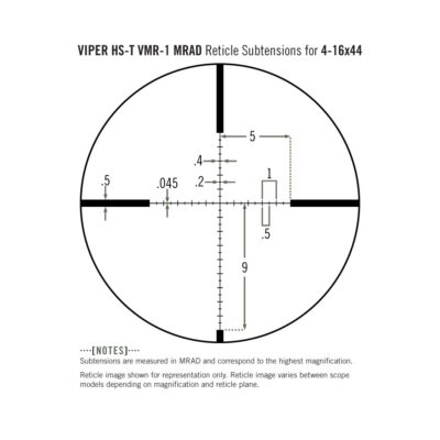 Прицел Viper HS-T 4-16x44 VMR-1 MRAD — изображение 5